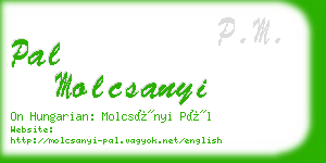pal molcsanyi business card